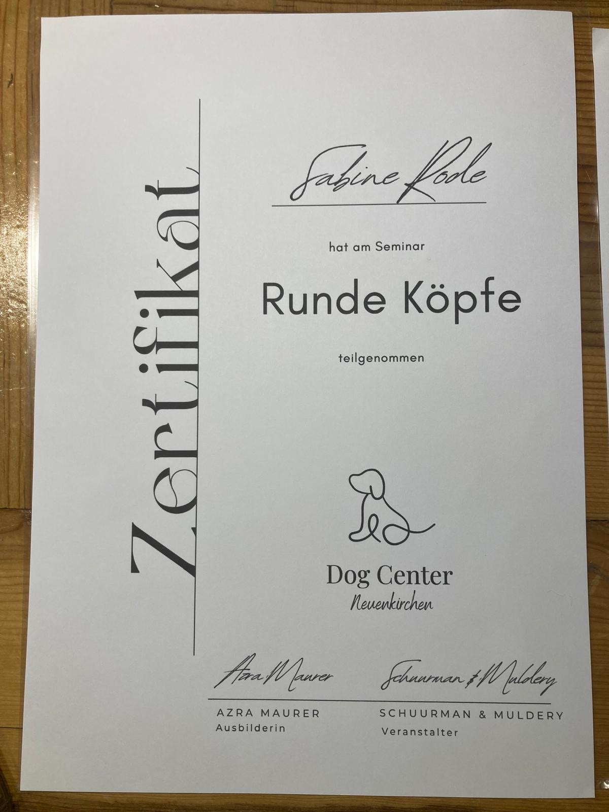 Seminar: Runde Köpfe im Dog Center Neuenkirchen
